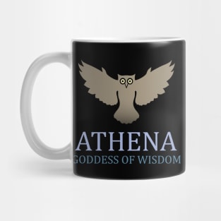 Athena Greek Goddess of War and Wisdom Owl Symbol Mug